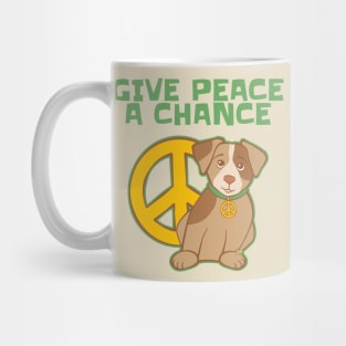 Give Peace a Chance Dog Mug